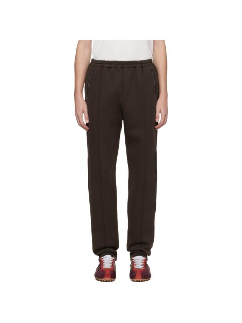 Maison Margiela Brown Pinched Seam Sweatpants