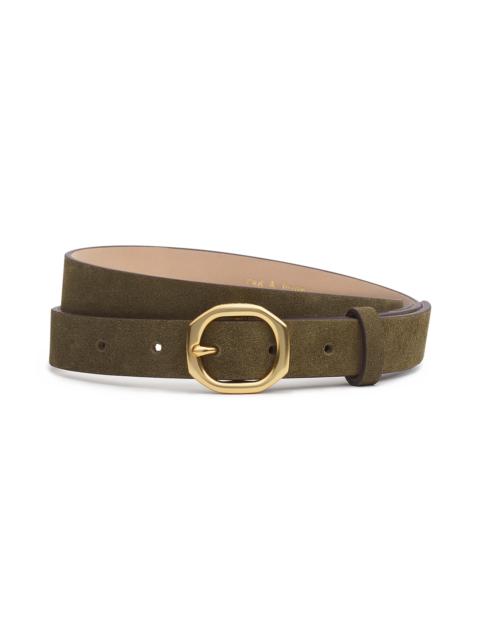 rag & bone rag & bone Small Audrey Suede Belt in Olive Suede at Nordstrom