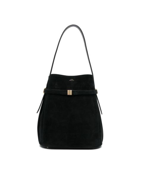 belted bucket bag