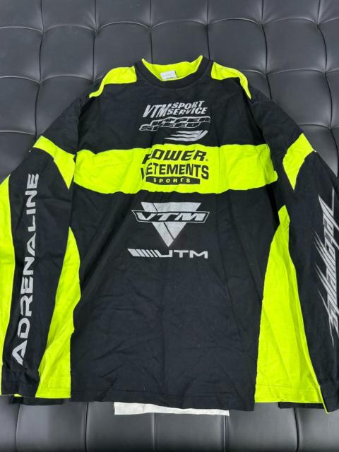 VETEMENTS Vetements racing long sleeve shirt