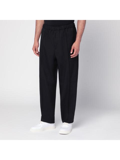 Jil Sander Jil Sander Black Technical Gabardine Trousers Men