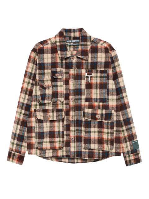 REESE COOPER® plaid multi-pocket shirt
