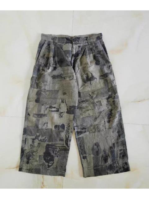 Ziggy Chen ziggy chen 21ss India Field Trip All-Over Print Portrait Wide-Leg Pants Long Pants