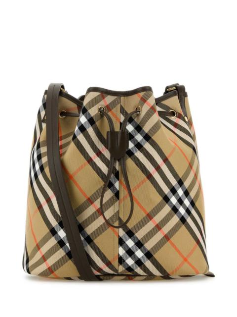 Burberry Burberry Women Embroidered Canvas Bucket Bag