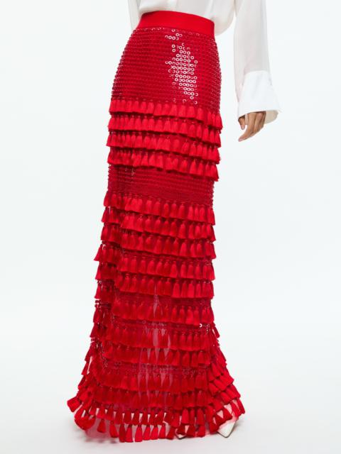 Alice + Olivia MERRILL EMBELLISHED MAXI GOWN SKIRT