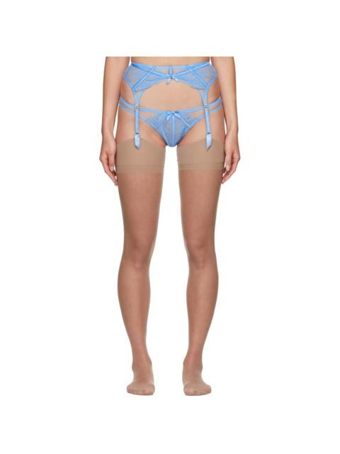 Agent Provocateur Blue Rozlyn Garter Belt