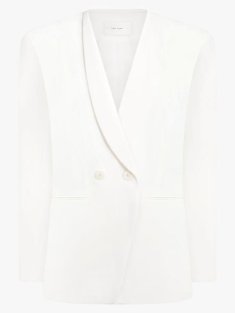 The Row ALDA SINGLE BREASTED JACKET | WHITE