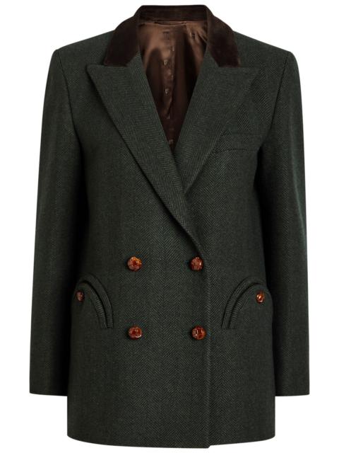 BLAZÉ MILANO Blaze Milano Everynight Herringbone Wool Blazer