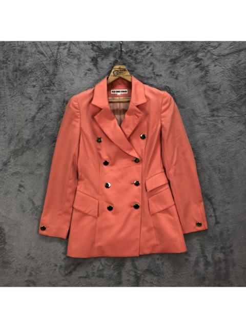 Other Designers Designer - 49AV JUNKO SHIMADA WOOL CUPRA DOUBLE BREASTED COAT #5486-192