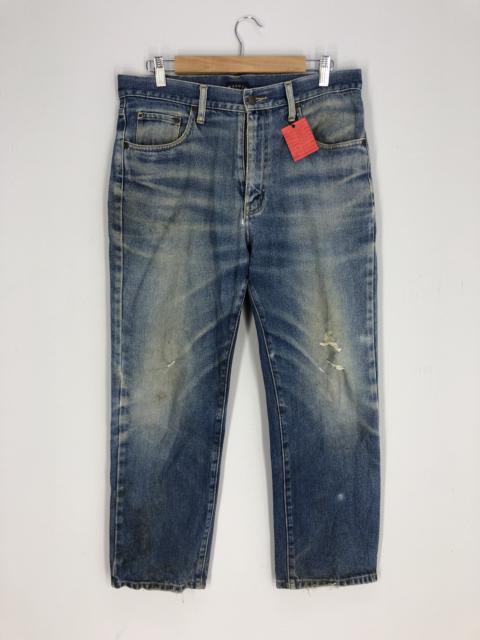 Other Designers Vintage - Unbrand Washed Jeans Stone Washed Denim Distressed
