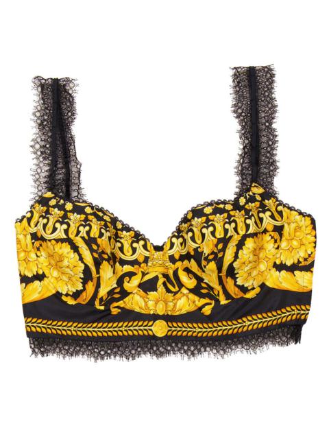 VERSACE Versace Barocco Printed Bralette Top