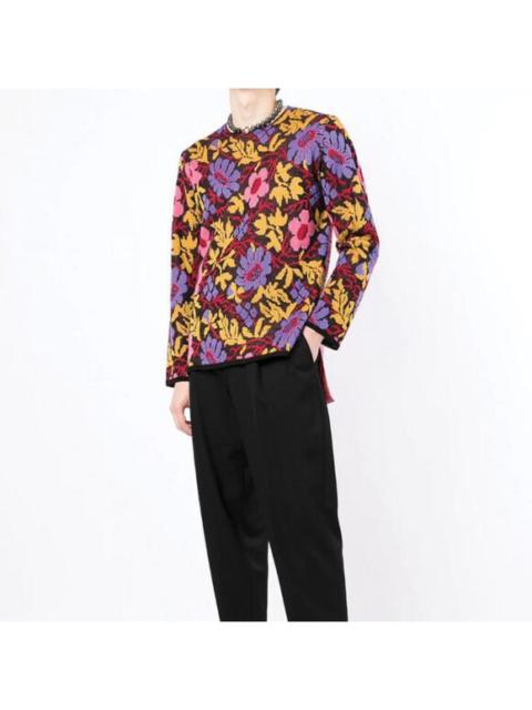 BNWT SS22 COMME DES GARCONS HOMME PLUS FLORAL SWEATER S