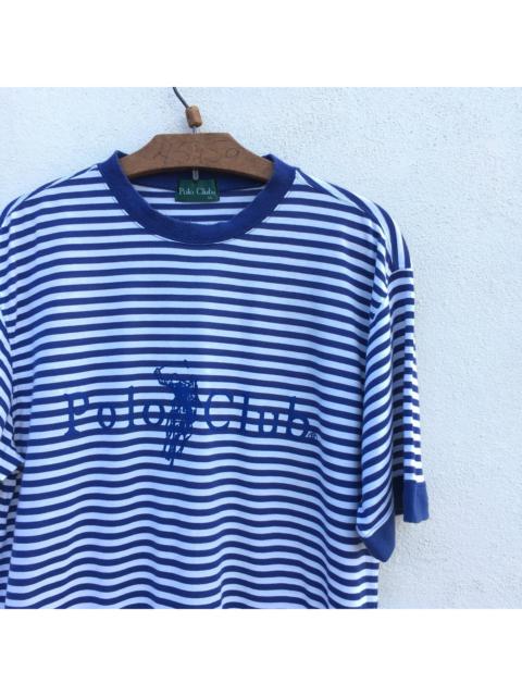 Other Designers Vintage Polo Club Stripes Spell Out tshirt