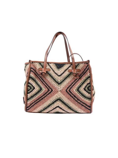 Other Designers Gianni Chiarini Leather And Fabric Bag