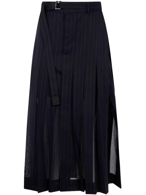 sacai High Twist Voile Skirt