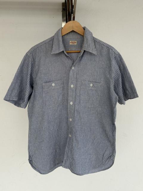 SUGAR CANE Sugarcane Button Up Western Shirt Japan Blue