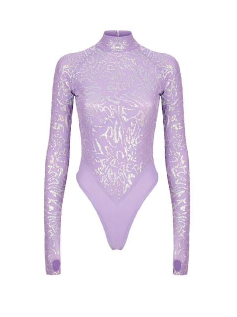 POSTER GIRL ANNA NICOLE BODYSUIT LILAC SEQUIN