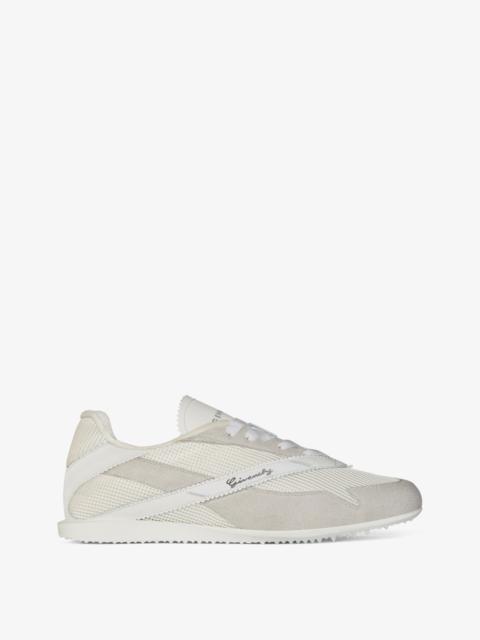 RUNNER SNEAKERS IN MESH, SUEDE AND LEATHER