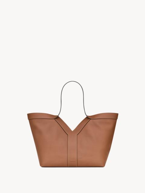 SAINT LAURENT Y SMALL TOTE IN LEATHER