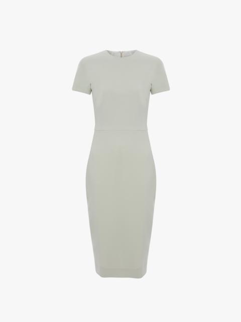 Victoria Beckham T-Shirt Fitted Dress In Aloe