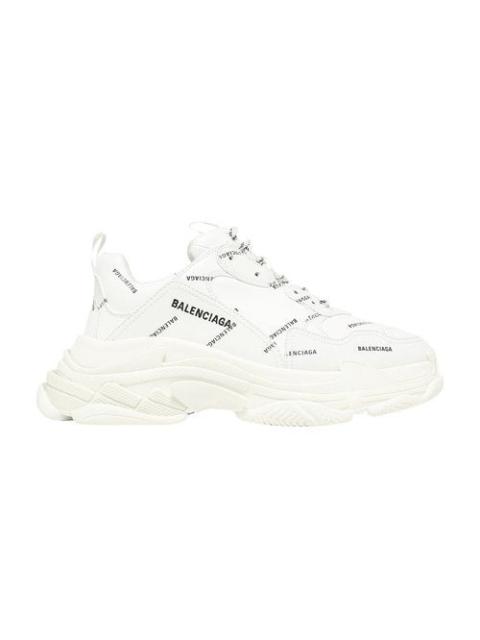 BALENCIAGA Balenciaga Triple S Allover Logo Sneakers