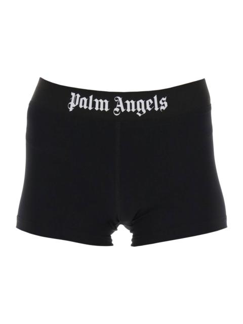 Palm Angels Sporty Shorts With Branded Stripe Women
