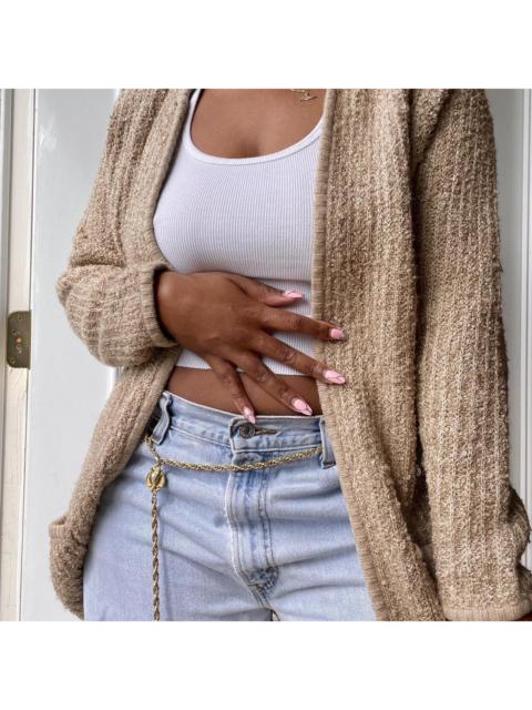 Other Designers Women's Tan and Brown Cardigan