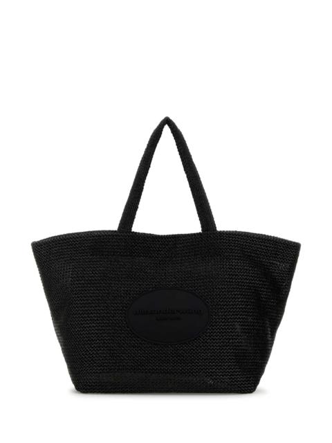 Alexander Wang Alexander Wang Women Black Crochet Xl Punch Shopping Bag