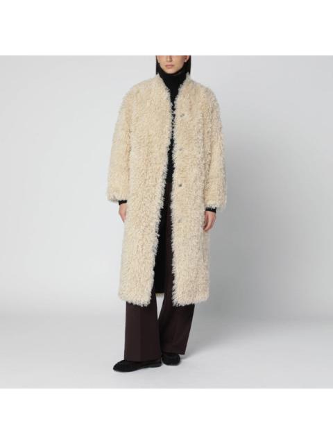 STAND STUDIO Stand Studio Light Beige Faux-Fur Coat Women