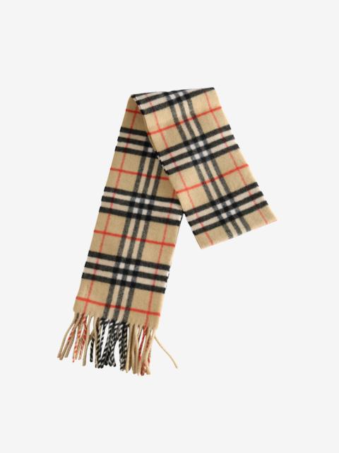 Burberry BURBERRY - Unisex Narrow Check Cashmere Scarf