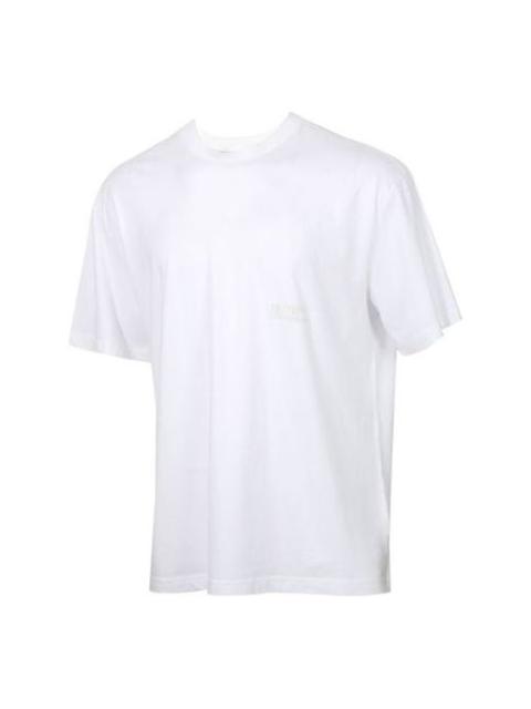 PUMA PUMA Casual Sports Solid Color Breathable Short Sleeve White 598523-02