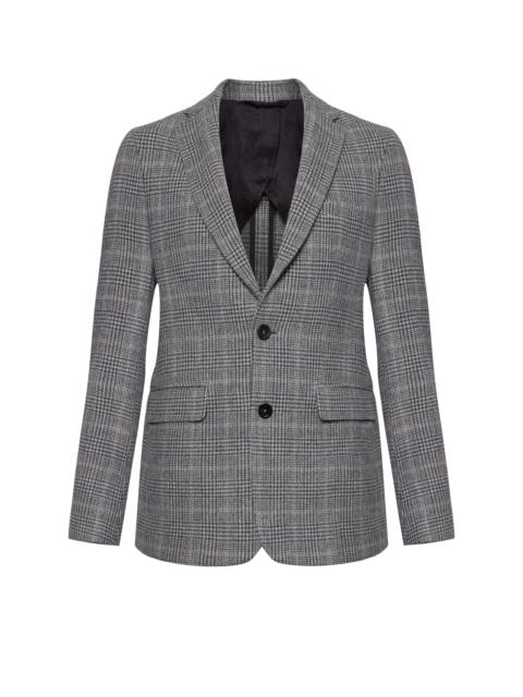 Johnstons of Elgin Grey Glen Check Tweed Jacket