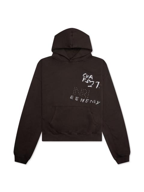 RRR123 INRI CVA HOODIE - MONK BROWN