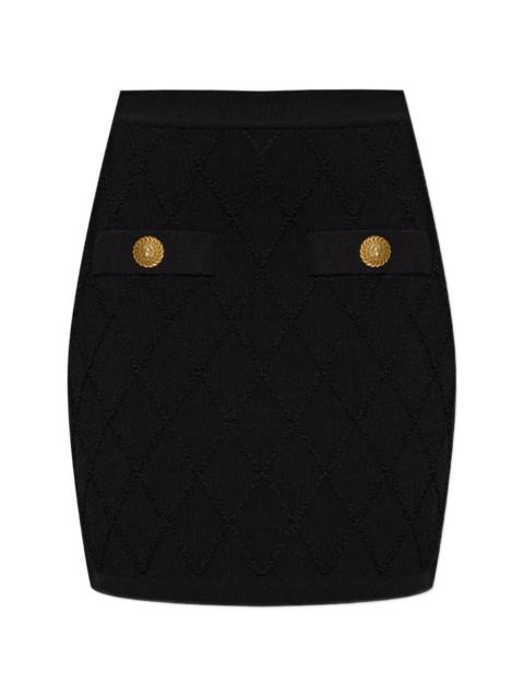 Balmain Balmain Women Quilted Mini Skirt