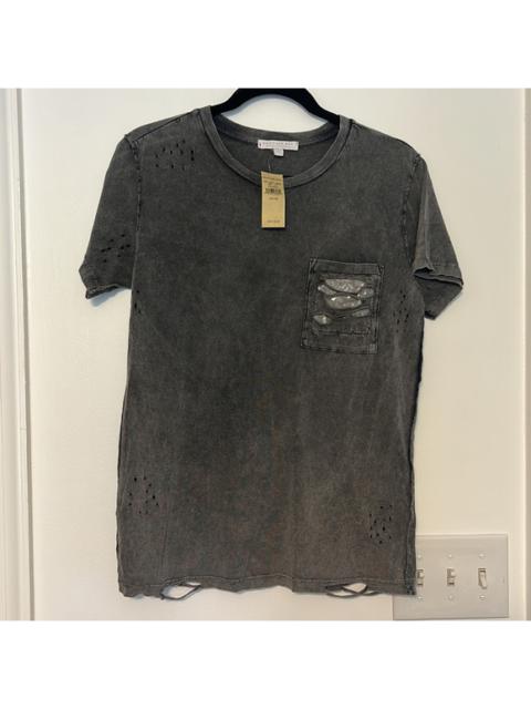 Other Designers American Eagle Outfitters - AE *Don’t Ask Why” Distressed Sequin Detail Pocket Tee