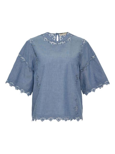 ULLA JOHNSON Kai short-sleeve top