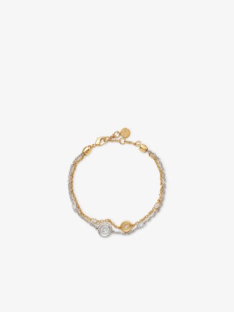 FENDI EverRound Fendi Bracelet Gold and silver colored metal bracelet