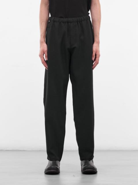 UNDERCOVER Black Wool Tapered Trousers