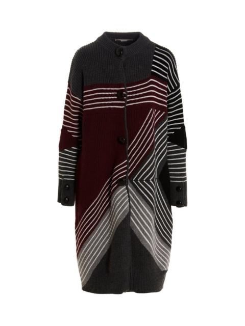 Stella McCartney Crewneck Buttoned Coat