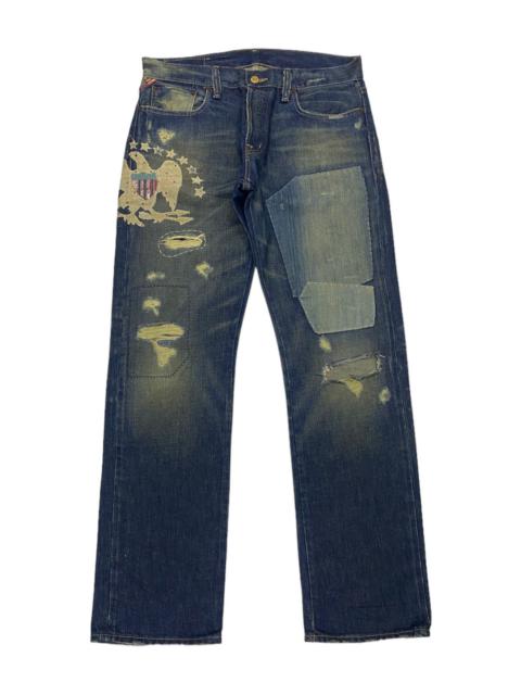 Other Designers Archival Clothing - 🔥DENIM & SUPPY RALPH LAUREN PATCHWORK DISTRESS DENIM JEANS
