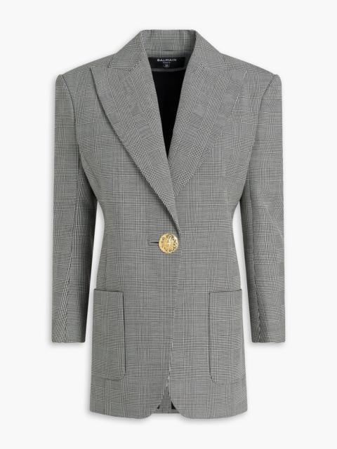 Balmain Prince of Wales checked wool blazer