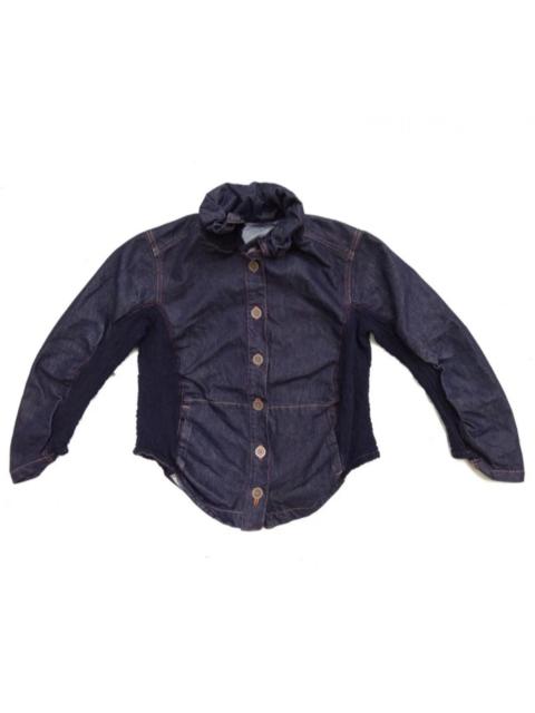 Issey Miyake - Vintage Rework Denim Jacket (Denim & Pleats)