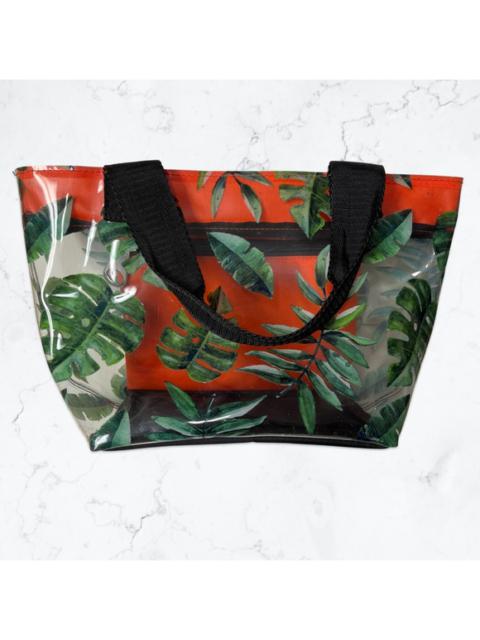Other Designers studio 33 - Monstera Leaves Clear Vinyl Tote
