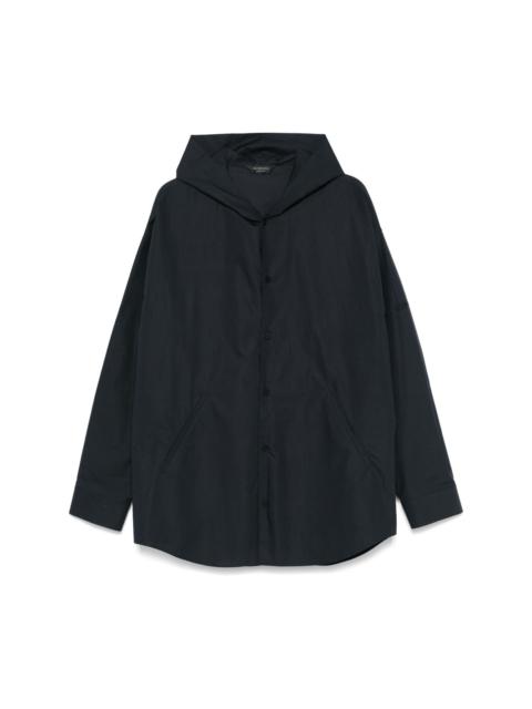 hooded shirt