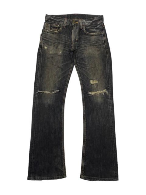 Other Designers Archival Clothing - 🔥EDWIN FLARE DISTRESSED DENIM JEANS IFSIXWASNINE LGB STYLE