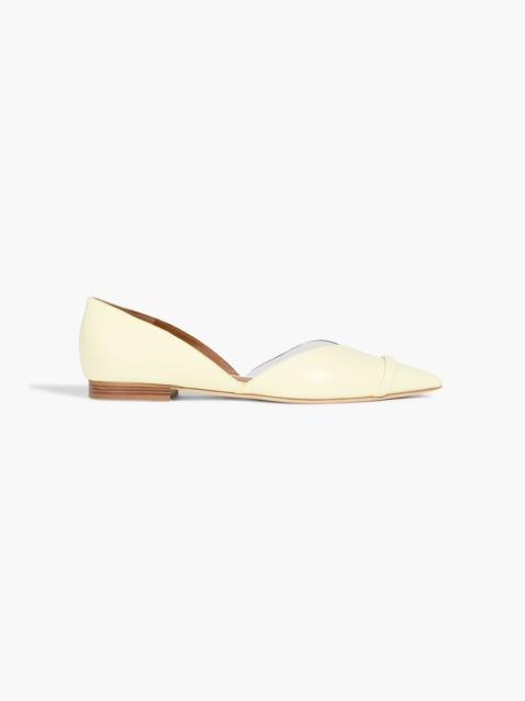 MALONE SOULIERS Hurley PVC and leather point-toe flats