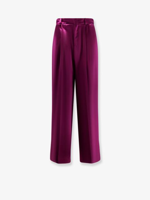 Other Designers Alberta Ferretti Women Satin Trousers With Pinces