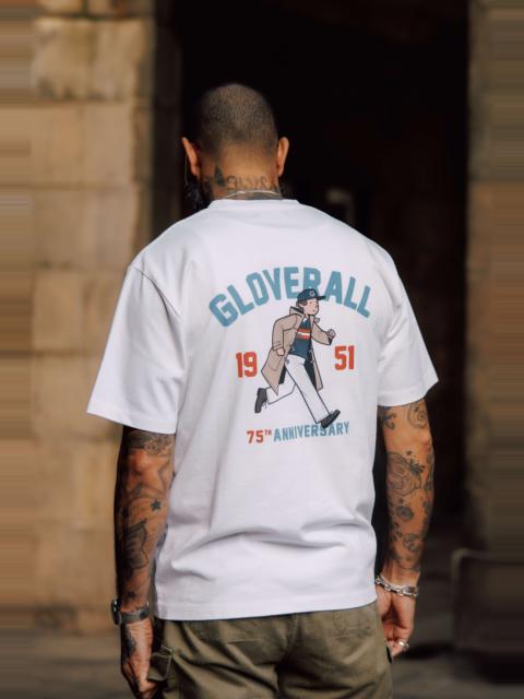 GLOVERALL Men's Ivy Boys Anniversary Graphic T-shirt White