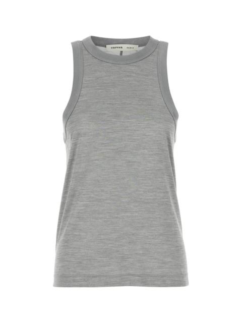 Carven Carven Women Grey Silk Tank Top