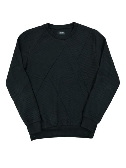 Other Designers Zara - Zara Man Black Nice Abstract Design hand Knit Sweater
